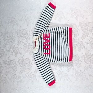 H&M Love Striped Sweater 6-9m